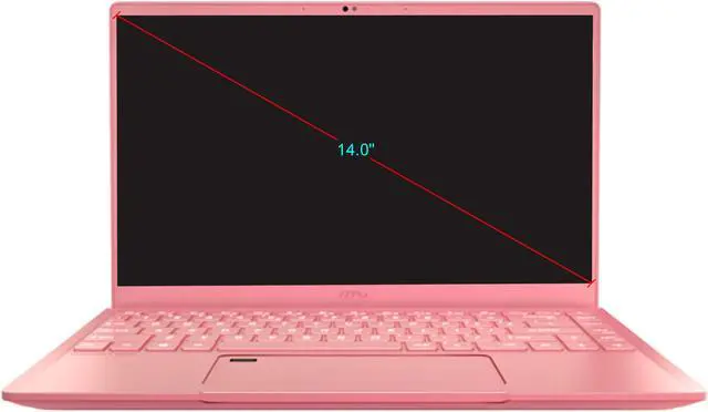 Alt view image 3 of 20 - MSI Laptop Prestige 14 A10SC-091 Intel Core i7 10th Gen 10710U (1.10 GHz) 16 GB Memory 512 GB NVMe SSD NVIDIA GeForce GTX 1650 Max-Q 14.0" Windows 10 Pro 64-bit (Limited Edition w/ Pink Carry Bag, Mouse, Rubber Lucky Keychain)
