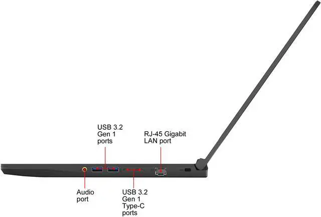 Alt view image 9 of 20 - MSI GF65 THIN 9SEXR-250 - 15.6" - Intel Core i7-9750H - GeForce RTX 2060 - 8 GB DDR4 - 512 GB SSD - Gaming Laptop