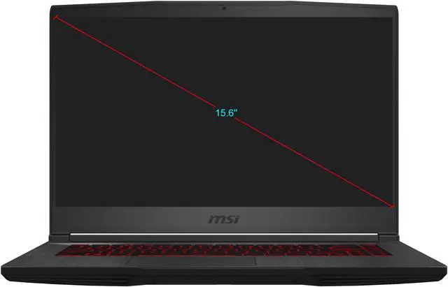 Alt view image 2 of 20 - MSI GF65 THIN 9SEXR-249 - 15.6" 120 Hz - Intel Core i5-9300H - GeForce RTX 2060 - 8 GB DDR4 - 512 GB SSD - Windows 10 Home - Gaming Laptop