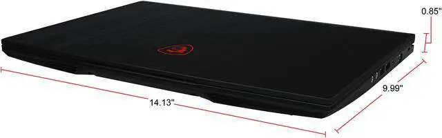 Alt view image 13 of 15 - MSI GF63 THIN 9SCX-005 - 15.6" 60 Hz - Intel Core i5-9300H - GeForce GTX 1650 Max-Q - 8 GB DDR4 - 256 GB SSD - Windows 10 Home - Gaming Laptop