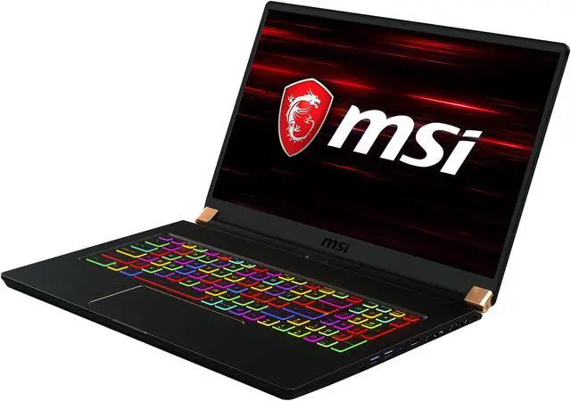 Main image of MSI GS75 Stealth 10SFS-028, 17.3" Gaming Laptop, Intel Core i9-10980HK, RTX 2070 Super Max-Q, 32 GB Memory, 1 TB SSD, Windows 10 Pro