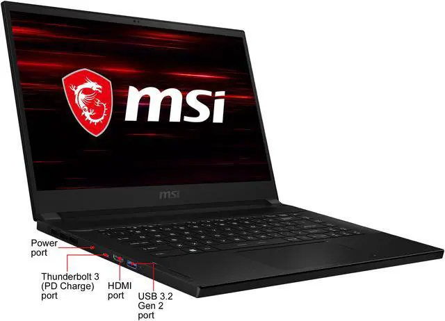 Alt view image 7 of 20 - MSI GS66 Stealth 10SGS-031, 15.6" Gaming Laptop, Intel Core i9-10980HK, RTX 2080 Super Max-Q, 32 GB Memory, 1 TB SSD, Windows 10 Pro