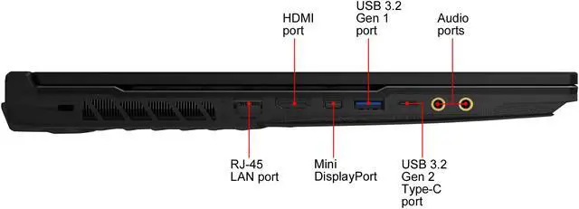 Alt view image 9 of 20 - MSI GP65 Leopard 10SEK-048 - 15.6" 144 Hz - Intel Core i7-10750H - GeForce RTX 2060 - 16 GB DDR4 - 512 GB SSD - Windows 10 Home - Gaming Laptop