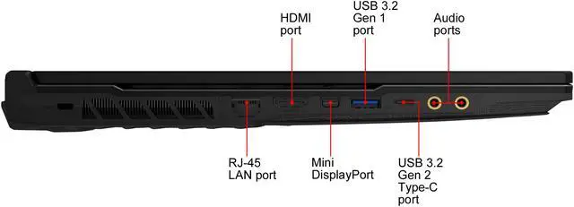 Alt view image 9 of 20 - MSI GP65 Leopard 10SDK-049, 15.6" Gaming Laptop, Intel Core i7-10750H, GTX 1660 Ti, 16 GB Memory, 512 GB SSD