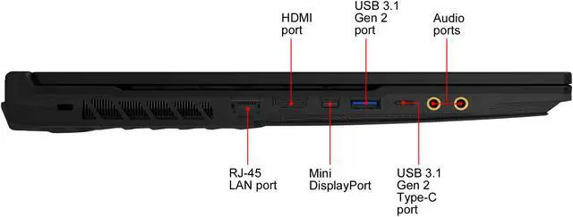 Alt view image 11 of 19 - MSI GL65 Leopard 10SEK-022 - 15.6" - Intel Core i7-10750H - RTX 2060 - 16 GB Memory - 1 TB HDD - 512 GB SSD - Gaming Laptop
