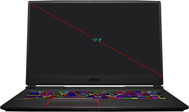 Alt view image 2 of 20 - MSI GE Series - 17.3" NVIDIA GeForce RTX 2080 Super Max-P - Intel Core i7-10750H  - 32GB Memory - 1 TB NVMe SSD - Windows 10 Home 64-bit - Gaming Laptop - 300 Hz IPS (GE75 Raider 10SGS-223 )