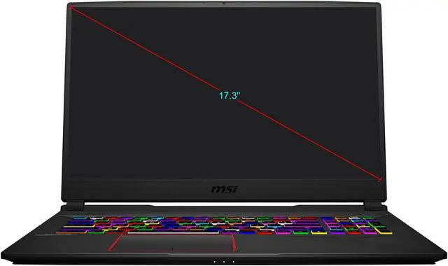Alt view image 3 of 20 - MSI GE Series - 17.3" GeForce RTX 2070 SUPER - Intel Core i7-10750H - 32GB Memory - 1TB NVMe SSD - Windows 10 Home 64-bit - Gaming Laptop - 300 Hz IPS (GE75 Raider 10SFS-226 )