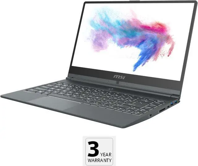 Alt view image 2 of 18 - MSI Laptop Intel Core i5-10210U 8GB Memory 512 GB NVMe SSD NVIDIA GeForce MX330 14.0" Non-Touch Screen Windows 10 Pro 64-bit Modern 14 A10RAS-1031