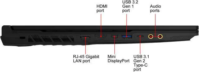 Alt view image 10 of 19 - MSI GL65 Leopard 10SCXR-031 15.6" Gaming Laptop - Intel Core i7-10750H, GeForce GTX 1650, 8 GB Memory, 512 GB SSD, Windows 10 Home