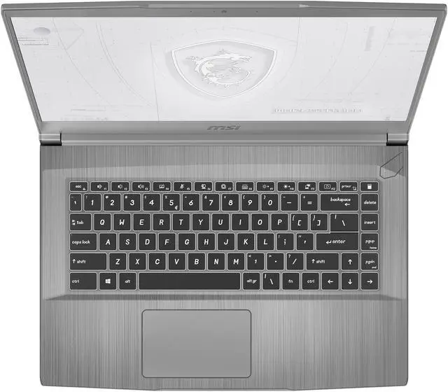 Alt view image 8 of 20 - MSI WF65 10TH-1201 FHD Mobile Workstation Intel Core i7-10750H Quadro P620 16 GB RAM 512 GB NVMe SSD WIN10 Pro