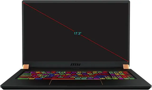Alt view image 2 of 20 - MSI GS75 Stealth 10SE-620 - 17.3" 240 Hz - Intel Core i7-10875H - GeForce RTX 2060 - 16 GB Memory - 512 GB SSD - Windows 10 Pro - Gaming Laptop