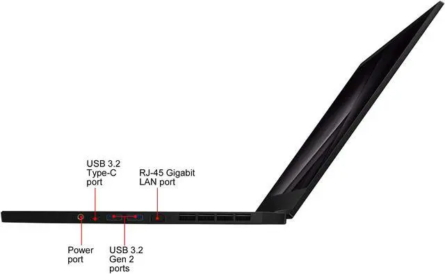 Alt view image 10 of 20 - MSI GS66 Stealth 10SFS-440 - 15.6" 300 Hz - Intel Core i7-10875H - GeForce RTX 2070 SUPER Max-Q - 32 GB DDR4 - 512 GB SSD - Windows 10 Pro - Gaming Laptop