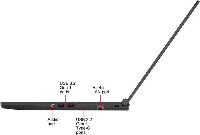 Alt view image 8 of 20 - MSI GF Series - 15.6" GeForce RTX 2060 - Intel Core i7-9750H  - 16GB Memory - 512 GB NVMe SSD - Windows 10 Home 64-bit - Gaming Laptop - 120 Hz IPS (GF65 THIN 9SE-013 )