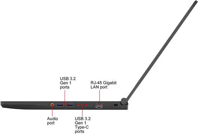 Alt view image 10 of 19 - MSI GF65 Thin 9SEXR-839 - 15.6" 144 Hz - Intel Core i5-9300H - GeForce RTX 2060 - 8 GB DDR4 - 512 GB SSD - Windows 10 Home - Gaming Laptop