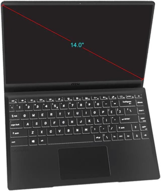 Alt view image 5 of 8 - MSI Laptop AMD Ryzen 7 4700U 8GB Memory 256 GB NVMe SSD AMD Radeon Graphics 14.0" Non-Touch Screen Windows 10 Home 64-bit Modern 14 B4MW AMD-009