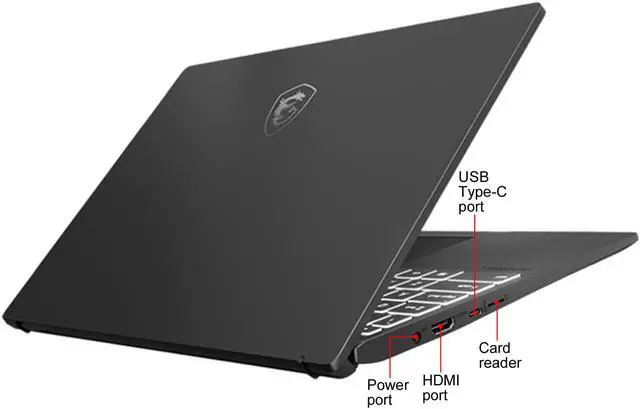 Alt view image 7 of 8 - MSI Laptop AMD Ryzen 7 4700U 8GB Memory 256 GB NVMe SSD AMD Radeon Graphics 14.0" Non-Touch Screen Windows 10 Home 64-bit Modern 14 B4MW AMD-009