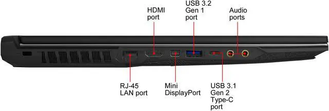 Alt view image 10 of 20 - MSI - 17.3" AMD Radeon RX 5600M - AMD Ryzen 7 4800H  - 16GB Memory - 1 TB NVMe SSD - Windows 10 Home 64-bit - Gaming Laptop - 144 Hz IPS (Alpha 17 A4DEK-011 )