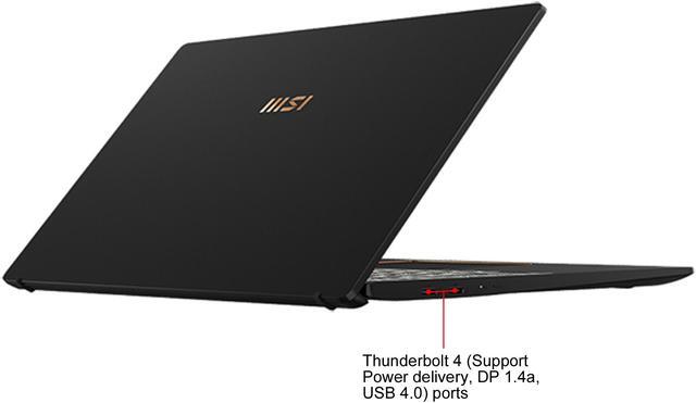 Alt view image 7 of 9 - MSI Laptop Summit E14 Intel Core i7 11th Gen 1185G7 (3.00GHz) 16GB Memory 1 TB NVMe SSD NVIDIA GeForce GTX 1650 Ti Max-Q 14.0" 4K / UHD Windows 10 Pro 64-bit Summit E14 A11SCS-088