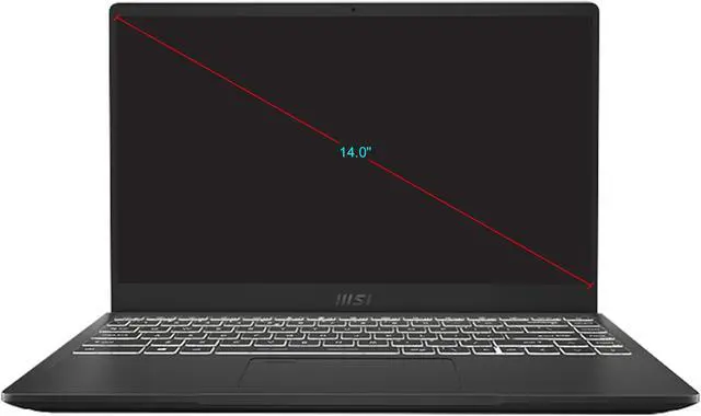 Alt view image 2 of 9 - MSI Laptop Intel Core i5-1135G7 8GB Memory 512 GB NVMe SSD Intel Iris Xe Graphics 14.0" Non-Touch Screen Windows 10 Pro 64-bit Summit B14 A11M-077