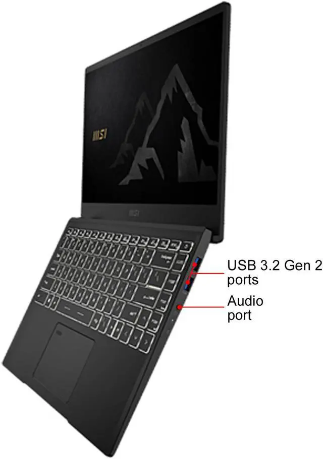 Alt view image 5 of 9 - MSI Laptop Intel Core i5-1135G7 8GB Memory 512 GB NVMe SSD Intel Iris Xe Graphics 14.0" Non-Touch Screen Windows 10 Pro 64-bit Summit B14 A11M-077