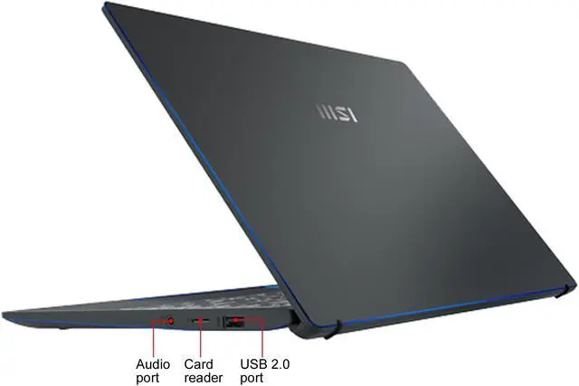 Alt view image 8 of 9 - MSI Laptop Prestige 14 EVO Intel Core i5 11th Gen 1135G7 (2.40GHz) 16 GB LPDDR4X Memory 512 GB NVMe SSD Intel Iris Xe Graphics 14.0" Windows 10 Home 64-bit Prestige 14 EVO A11M-221