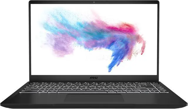 Alt view image 2 of 7 - MSI Laptop Intel Core i5-10210U 8GB Memory 256 GB NVMe SSD Intel UHD Graphics 14.0" Non-Touch Screen Windows 10 Pro 64-bit Modern 14 B10MW-285