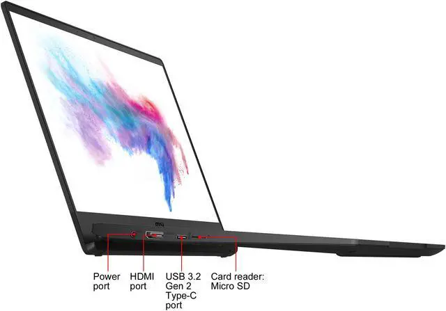 Main image of MSI Laptop Intel Core i5-10210U 8GB Memory 256 GB NVMe SSD Intel UHD Graphics 14.0" Non-Touch Screen Windows 10 Pro 64-bit Modern 14 B10MW-285