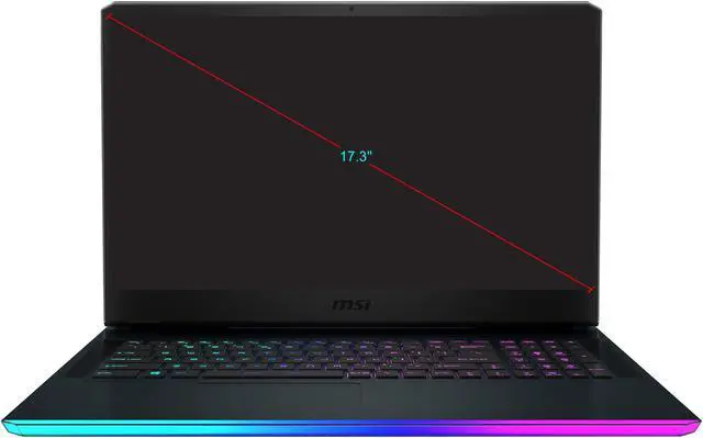 Alt view image 3 of 20 - MSI GE76 Raider 10UH-231 - 17.3" 300 Hz IPS - Intel Core i7-10870H - NVIDIA GeForce RTX 3080 Laptop GPU 16 GB GDDR6 - 32 GB Memory - 1 TB NVMe SSD - Windows 10 Home - Gaming Laptop