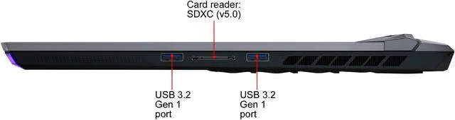 Alt view image 8 of 20 - MSI GE66 Raider 10UH-210 - 15.6" 300 Hz - Intel Core i7-10870H - NVIDIA GeForce RTX 3080 Laptop GPU 16 GB GDDR6 - 32 GB Memory - 1 TB NVMe SSD - Windows 10 Home - Gaming Laptop