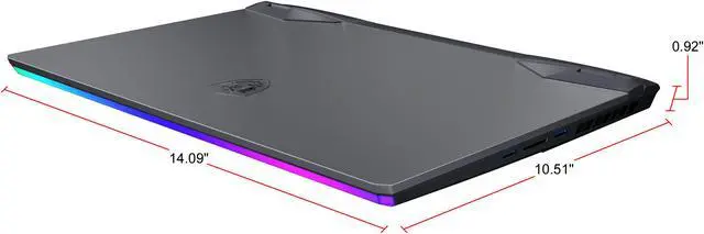 Alt view image 11 of 20 - MSI GE66 Raider 10UH-210 - 15.6" 300 Hz - Intel Core i7-10870H - NVIDIA GeForce RTX 3080 Laptop GPU 16 GB GDDR6 - 32 GB Memory - 1 TB NVMe SSD - Windows 10 Home - Gaming Laptop