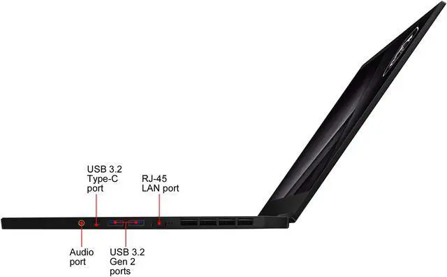 Alt view image 9 of 20 - MSI GS66 Stealth 10UH-091 - 15.6" 300 Hz - Intel Core i7-10870H - NVIDIA GeForce RTX 3080 Laptop GPU 16 GB GDDR6 - 32 GB Memory - 2 TB NVMe SSD - Windows 10 Pro - Gaming Laptop