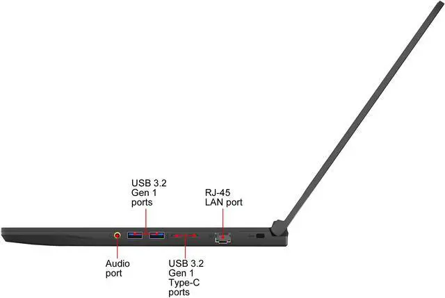 Alt view image 10 of 20 - MSI GF Series GF65 10SER-1223CA Thin 15.6" 144 Hz IPS Intel Core i7 10th Gen 10750H (2.60 GHz) NVIDIA GeForce RTX 2060 16 GB Memory 512 GB PCIe SSD Windows 10 Home 64-bit Gaming Laptop