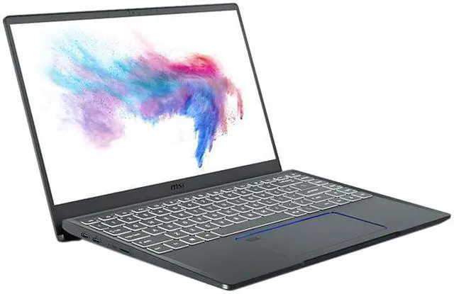Main image of MSI Laptop Intel Core i7-10510U 16 GB LPDDR3 Memory 512 GB NVMe SSD NVIDIA GeForce GTX 1650 Max-Q Non-Touch Screen Windows 10 Pro 64-bit Prestige 14 A10SC-229