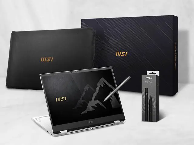 Alt view image 11 of 11 - MSI SUMMIT E13FLIP EVO 13.4" FHD+ TOUCH Ultra Thin and Light Professional 2-in-1 Laptop Intel Core i7-1185G7 IRIS Xe 32 GB DDR4 1 TB NVMe SSD Win10 PRO with MSI Pen