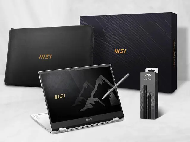 Alt view image 11 of 11 - MSI SUMMIT E13FLIP Evo 13.4" FHD+ TOUCH Ultra Thin and Light Professional 2-in-1 Laptop Intel Core i7-1185G7 IRIS Xe 16 GB DDR4 512 GB NVMe SSD Win10 with MSI Pen