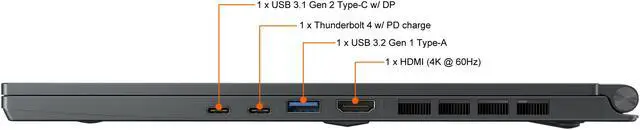 Alt view image 10 of 20 - MSI Stealth 15M A11UEK-089CA 15.6" 144 Hz IPS Intel Core i7 11th Gen 11375H (3.30 GHz) NVIDIA GeForce RTX 3060 Laptop GPU 16 GB Memory 1 TB PCIe SSD Windows 10 Home 64-bit Gaming Laptop