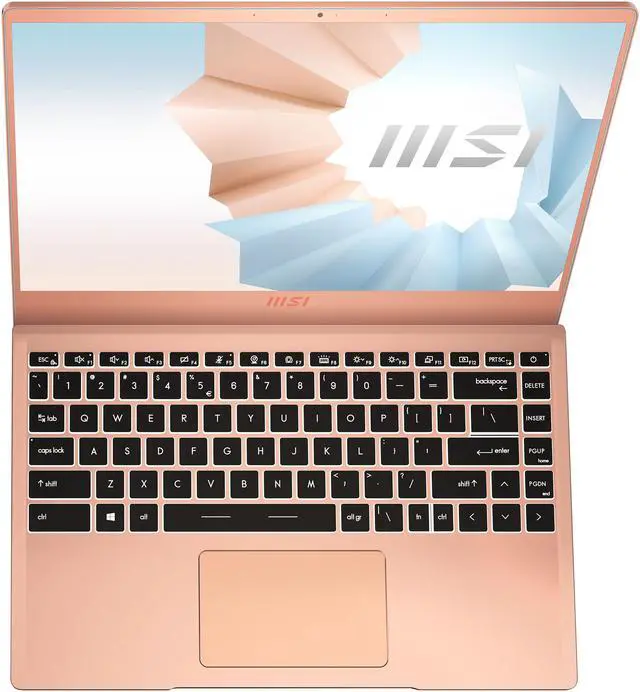 Alt view image 4 of 10 - MSI Laptop Intel Core i5-1135G7 8GB Memory 512 GB NVMe SSD Intel Iris Xe Graphics 14.0" Non-Touch Screen Windows 10 Home 64-bit Modern 14 B11MO-209