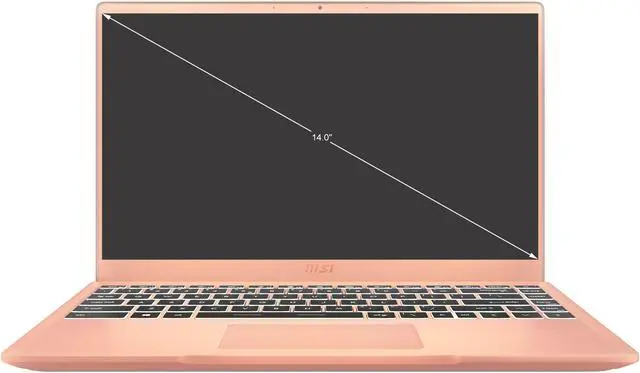 Alt view image 2 of 10 - MSI Laptop Intel Core i5-1135G7 8GB Memory 512 GB NVMe SSD Intel Iris Xe Graphics 14.0" Non-Touch Screen Windows 10 Home 64-bit Modern 14 B11MO-209