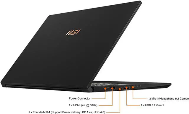 Alt view image 12 of 15 - MSI Laptop Intel Core i7-1165G7 16GB Memory 1 TB NVMe SSD Intel Iris Xe Graphics 15.6" Non-Touch Screen Windows 10 Pro 64-bit Summit B15 A11MT-401