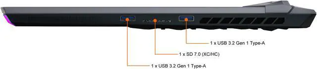Alt view image 9 of 20 - MSI GE Series GE76 Raider 11UH-053 17.3" 360 Hz IPS Intel Core i9 11th Gen 11980HK (2.60 GHz) NVIDIA GeForce RTX 3080 Laptop GPU 32 GB Memory 1 TB NVMe SSD Windows 10 Home 64-bit Gaming Laptop