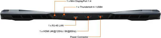 Alt view image 12 of 20 - MSI GE Series GE76 DRAGON TIAMAT 11UG-283 17.3" 360 Hz IPS Intel Core i9 11th Gen 11980HK (2.60 GHz) NVIDIA GeForce RTX 3070 Laptop GPU 32 GB Memory 1 TB NVMe SSD Windows 10 Home 64-bit Gaming Laptop
