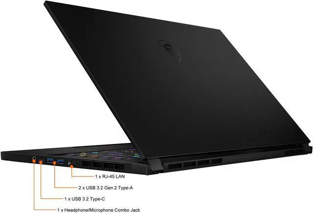 Alt view image 15 of 15 - MSI GS66 Stealth 10SE-684 - 15.6" - Intel Core i7-10750H - GeForce RTX 2060 - 16 GB Memory - 512 GB SSD - Windows 10 Home - Gaming Laptop