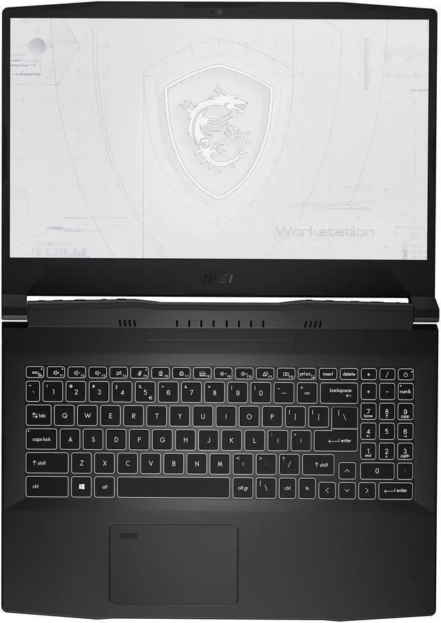 Alt view image 8 of 19 - MSI WF 66 Series Mobile Workstation Intel Core i7 11th Gen 11800H (2.30GHz) 16GB Memory 512 GB NVMe SSD NVIDIA T1200 15.6" Windows 10 Pro 64-bit WF66 11UI-268US