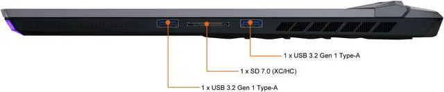 Alt view image 8 of 20 - MSI GE Series GE66 Raider 11UH-227 15.6" 4K/UHD Intel Core i9 11th Gen 11980HK (2.60 GHz) NVIDIA GeForce RTX 3080 Laptop GPU 32 GB Memory 2 TB NVMe SSD Windows 10 Home 64-bit Gaming Laptop