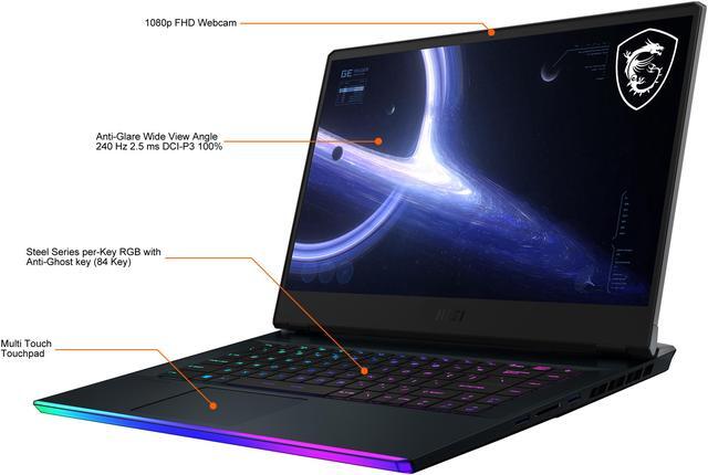 Alt view image 4 of 20 - MSI GE Series GE66 Raider 11UG-070 15.6" 240 Hz Intel Core i7 11th Gen 11800H (2.30 GHz) NVIDIA GeForce RTX 3070 Laptop GPU 16 GB Memory 1 TB NVMe SSD Windows 10 Home 64-bit Gaming Laptop