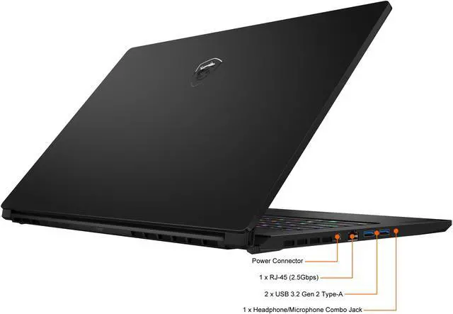 Alt view image 14 of 20 - MSI GS Series - 17.3" GeForce RTX 3060 Laptop GPU - Intel Core i7-11800H  - 16GB Memory - 512 GB NVMe SSD - Windows 10 Pro 64-bit - Gaming Laptop - 240 Hz IPS (GS76 Stealth 11UE-221 )