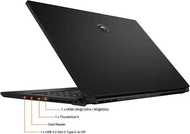 Alt view image 15 of 20 - MSI GS Series - 17.3" GeForce RTX 3060 Laptop GPU - Intel Core i7-11800H  - 16GB Memory - 512 GB NVMe SSD - Windows 10 Pro 64-bit - Gaming Laptop - 240 Hz IPS (GS76 Stealth 11UE-221 )