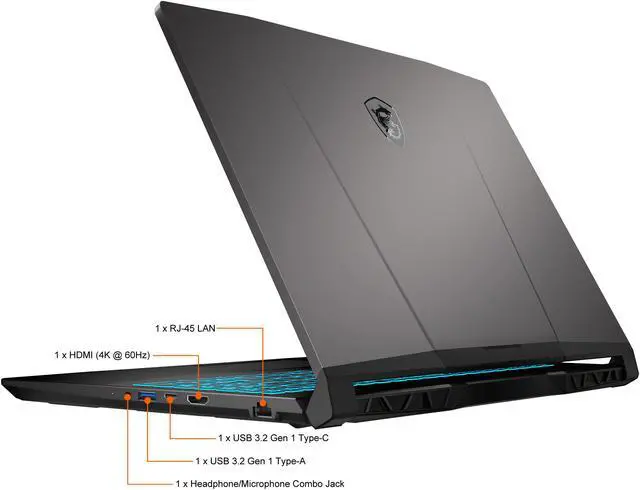 Alt view image 14 of 14 - MSI - 15.6" GeForce RTX 3060 Laptop GPU - Intel Core i7-11800H  - 16GB Memory - 512 GB NVMe SSD - Windows 10 Home 64-bit - Gaming Laptop - 144 Hz IPS (Crosshair 15 A11UEK-205 )