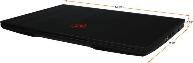 Alt view image 17 of 20 - MSI GF Series - 15.6" GeForce RTX 3050 Laptop GPU - Intel Core i7-10750H  - 8GB Memory - 512 GB NVMe SSD - Windows 10 Home 64-bit - Gaming Laptop - 144 Hz IPS (GF63 Thin 10UC-439 )