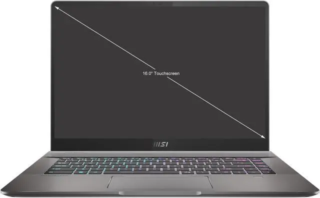 Alt view image 2 of 20 - MSI Laptop Intel Core i9-11900H 32GB Memory 2 TB NVMe SSD GeForce RTX 3060 Laptop GPU 16.0" Touch Screen Windows 10 Pro 64-bit Creator Z16 A11UET-043